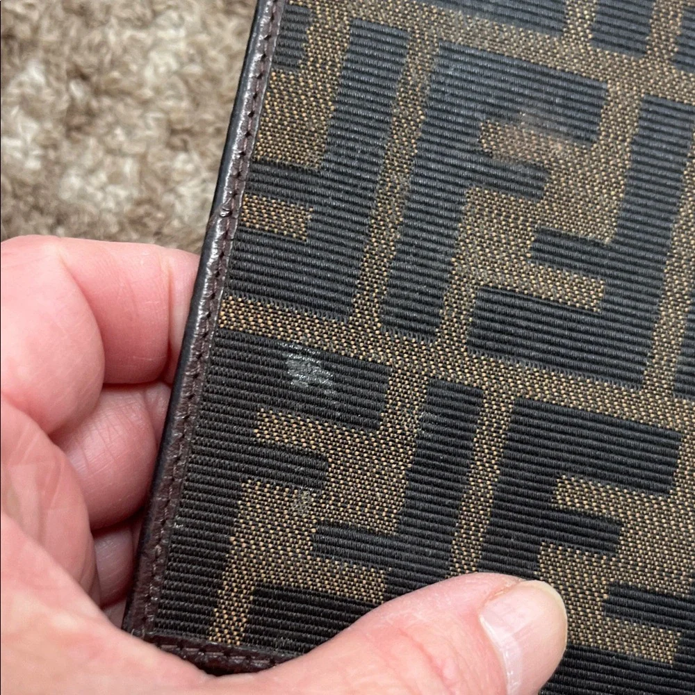 Fendi Brown and Black Zucca Long Wallet - Picture 9 of 13